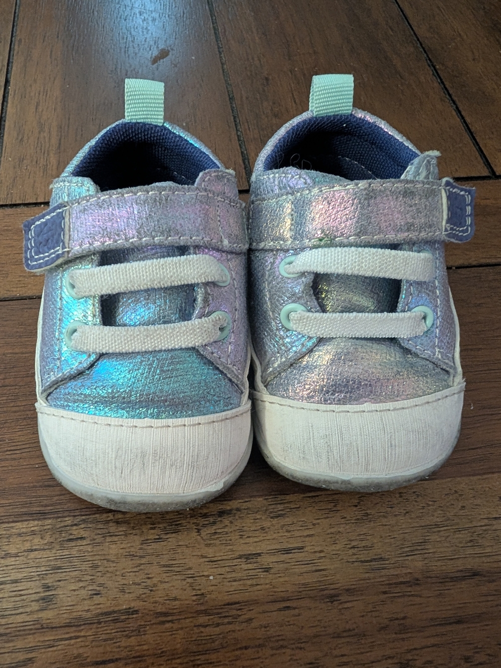 See Kai Run Iridescent Metallic Sneakers - Purple/Blue - 3.5